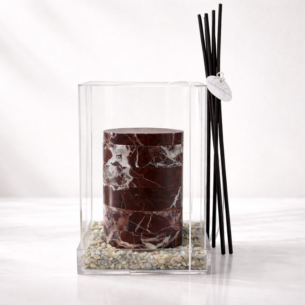 Red Marble Diffuser Gift Box