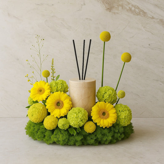 Marble Diffuser Flower tray V