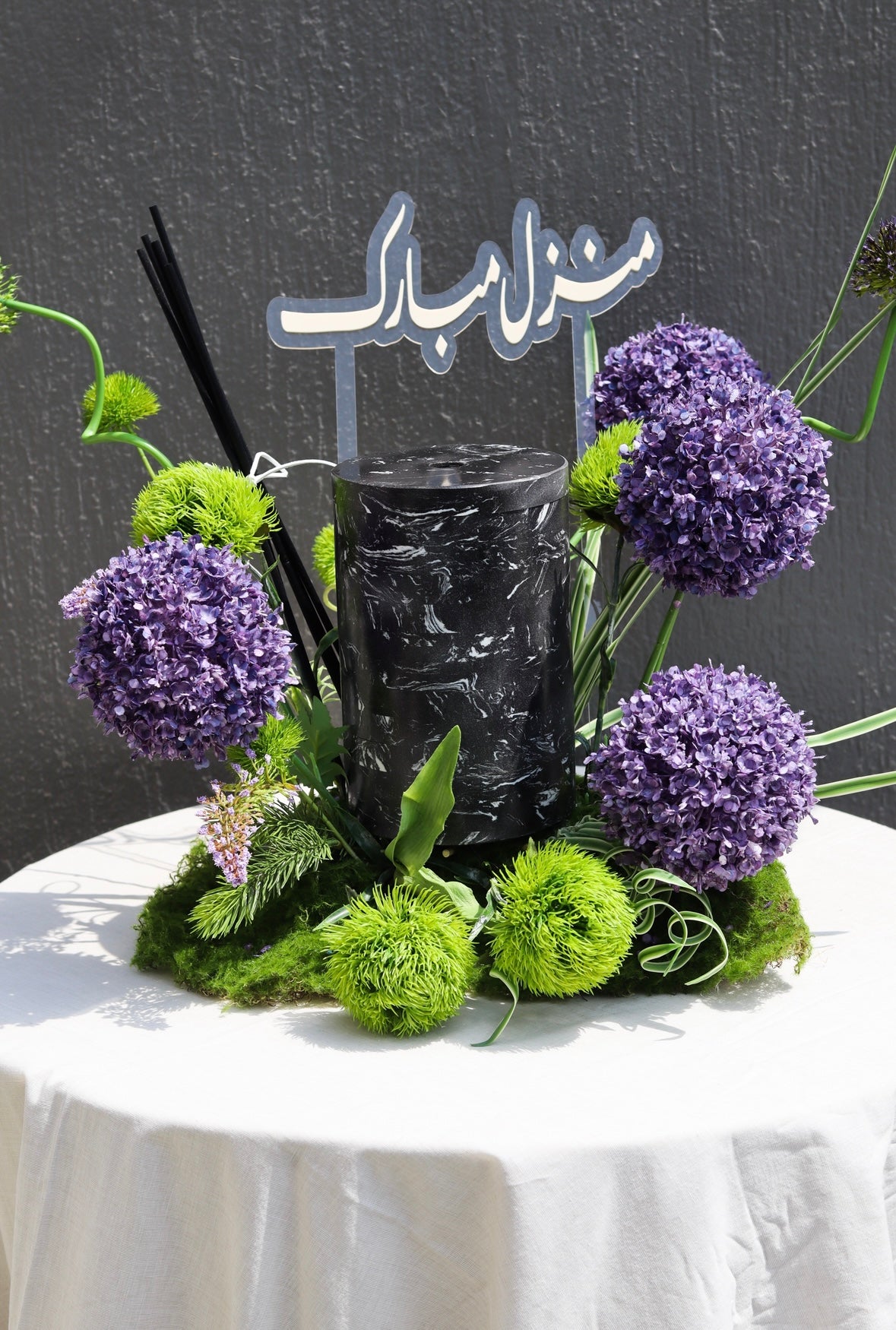 Marble Diffuser Flower tray II