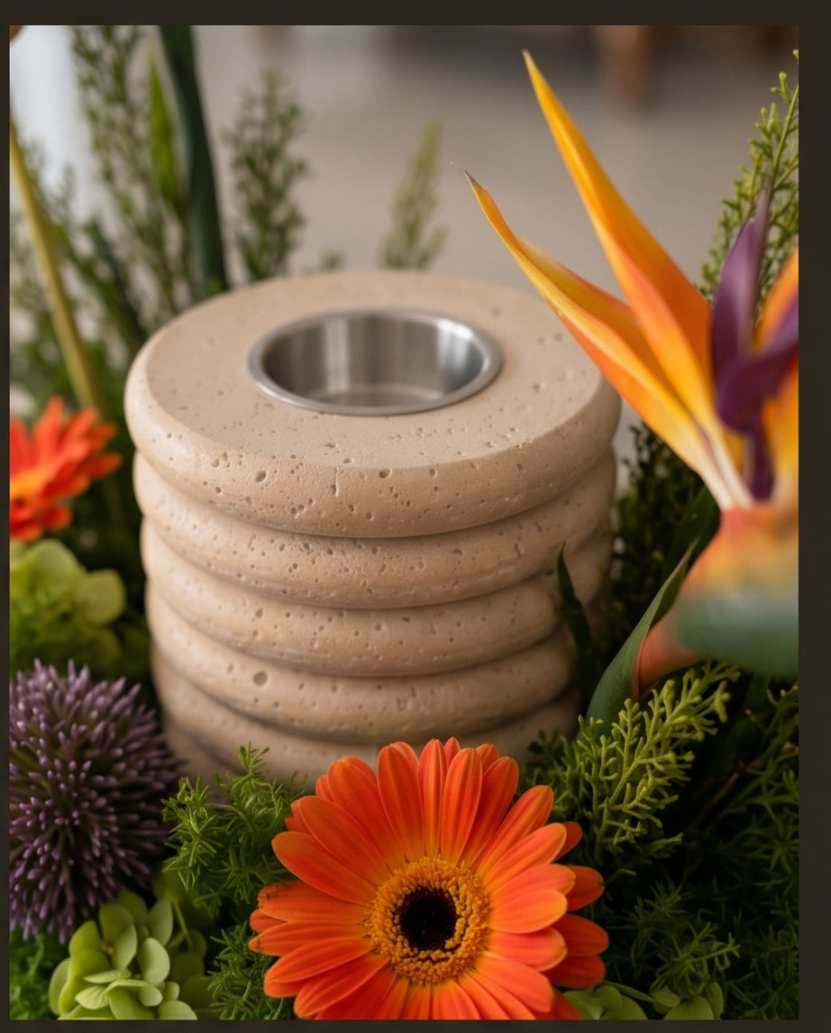 Marble Mubkhar Flower tray II