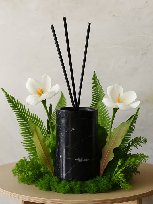 Marble Diffuser Flower tray IV