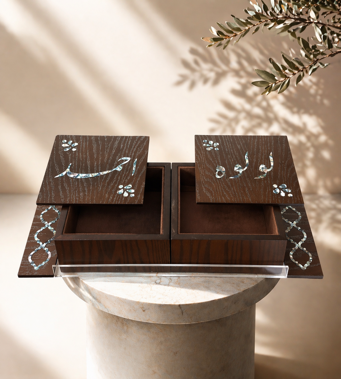 Brown Jewelry Box Set