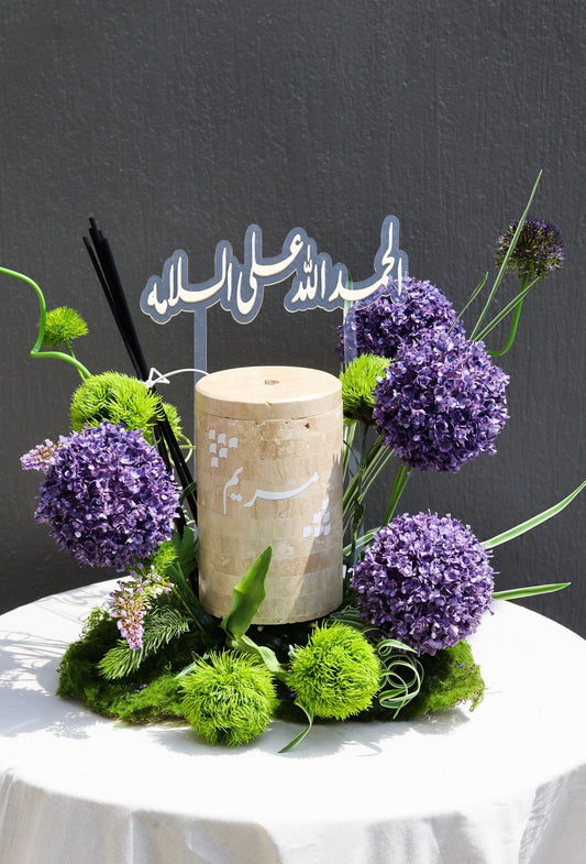 Marble Diffuser Flower tray II