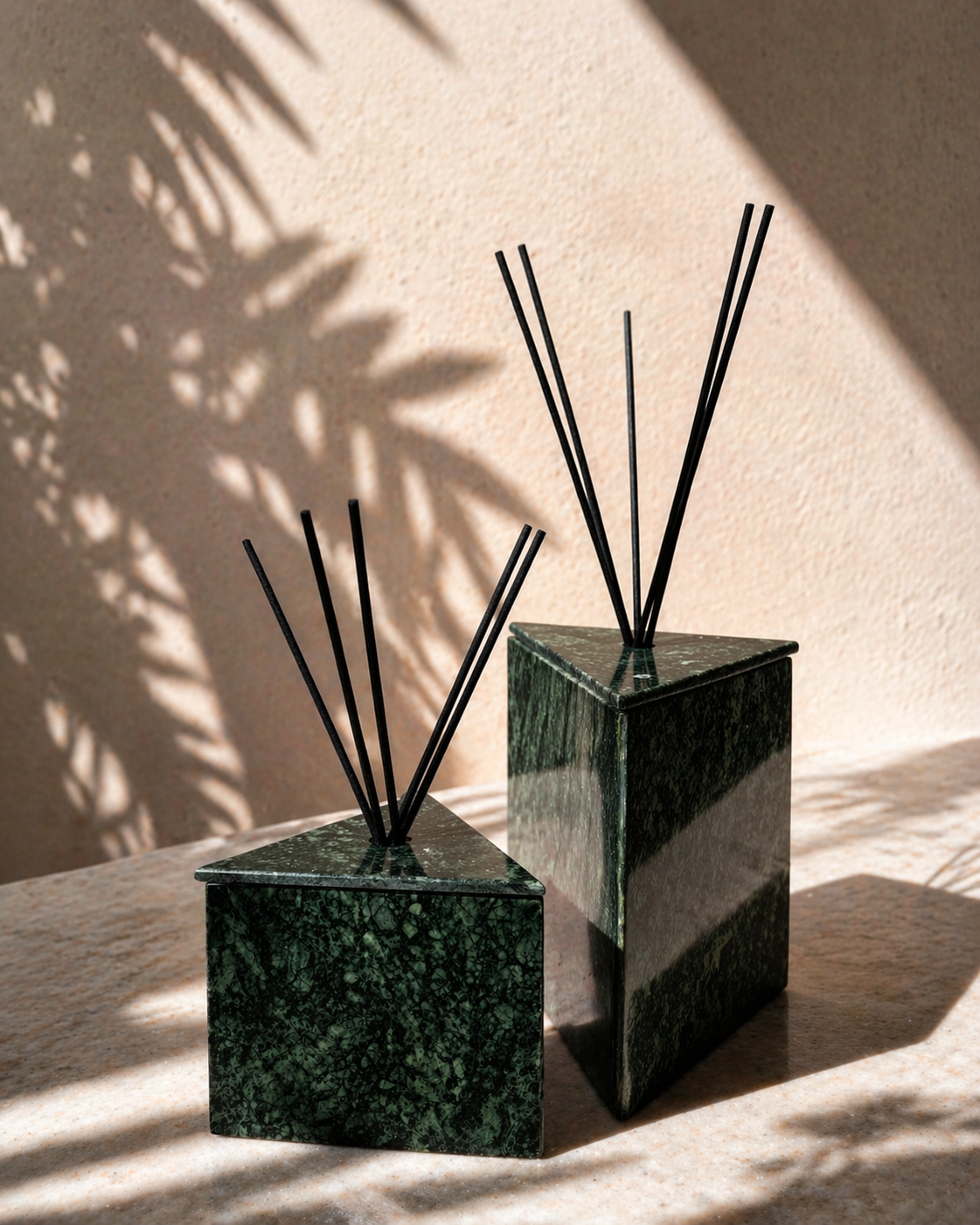 Green Triangle Marble Diffuser Gift Box
