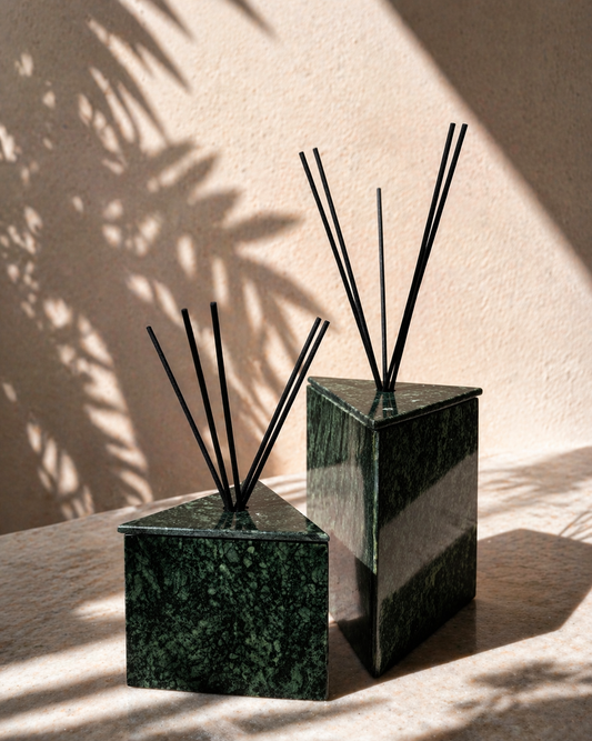 Green Triangle Marble Diffuser Gift Box