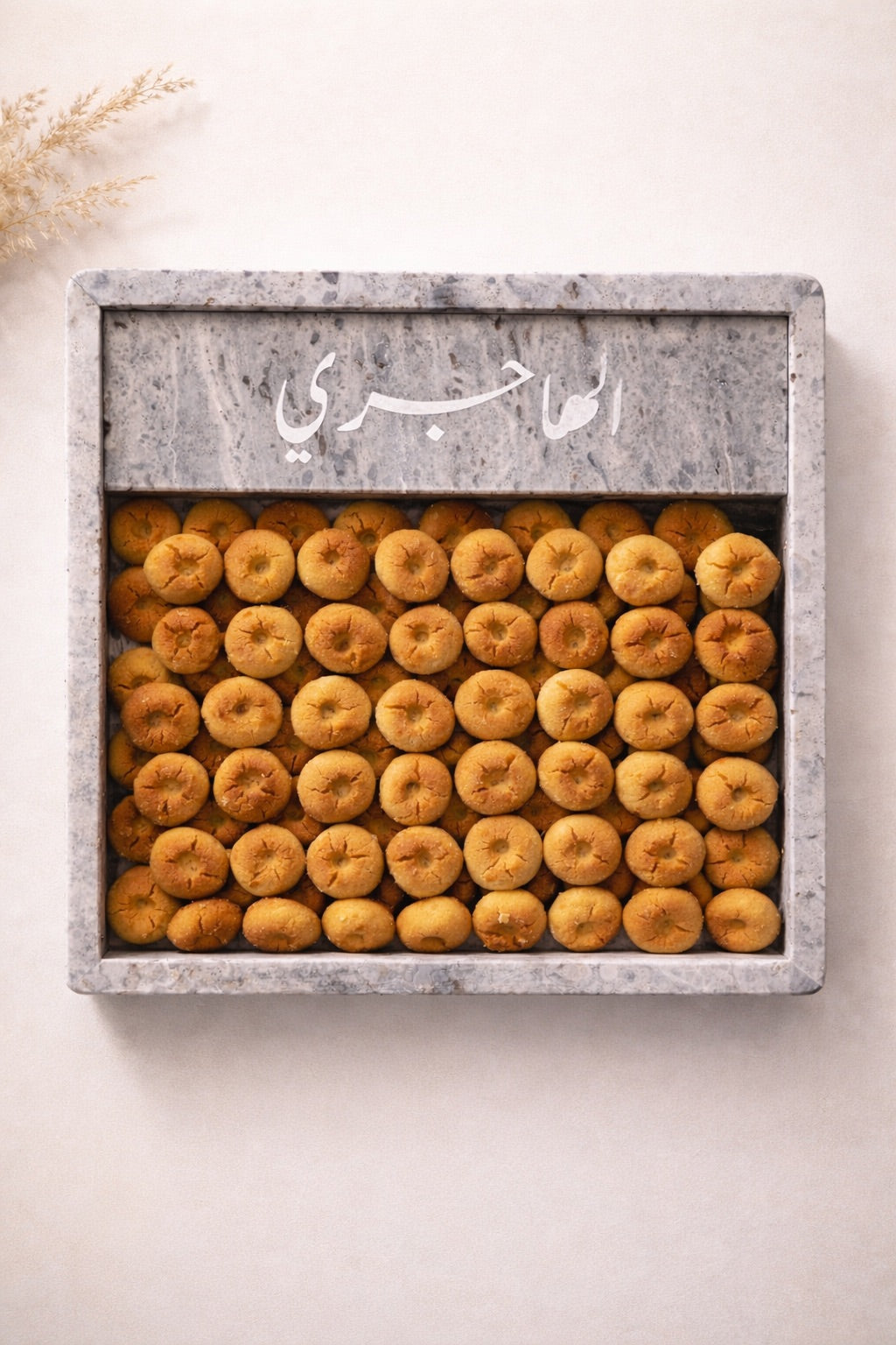 Grey Square Marble Tray