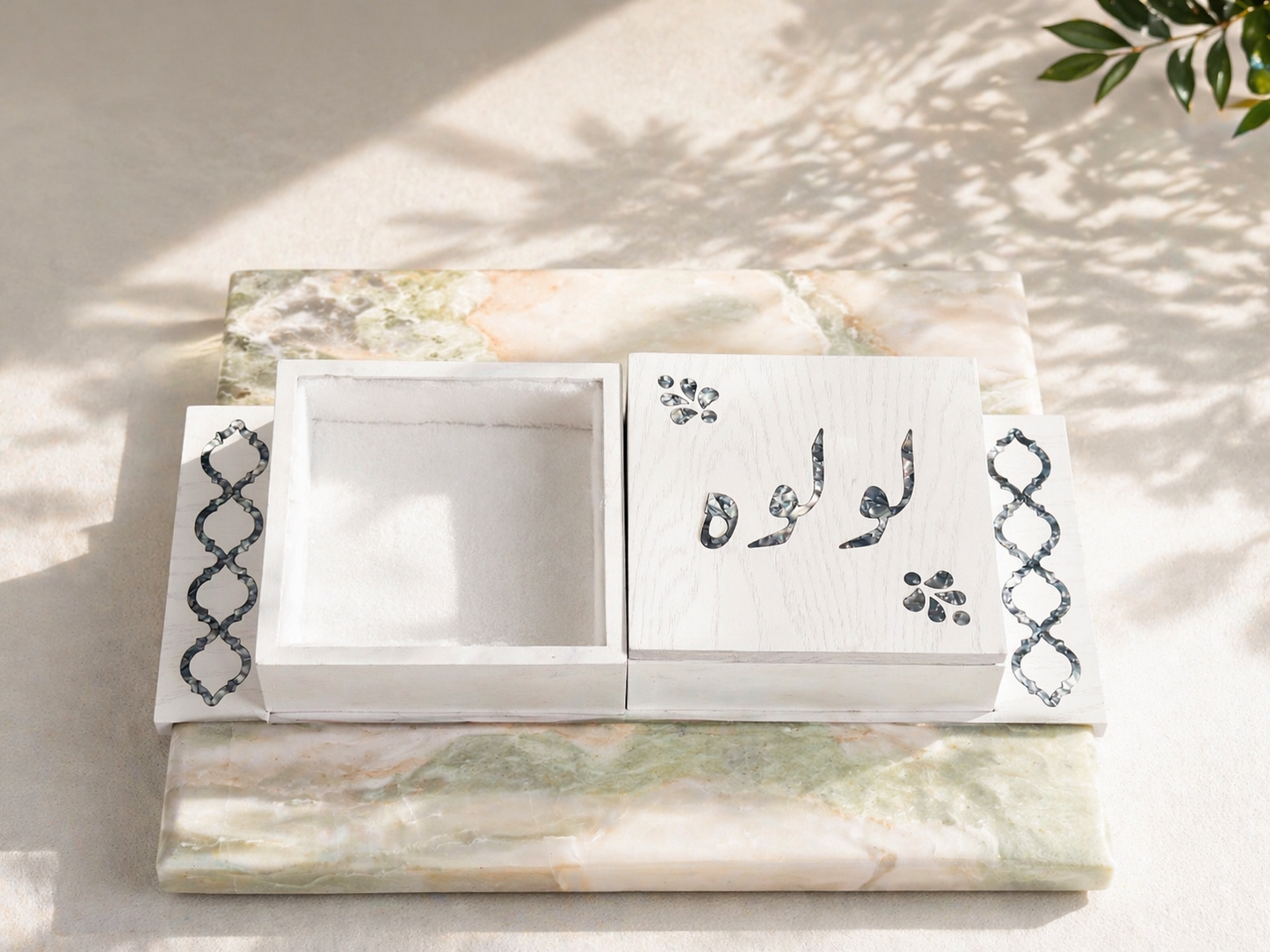 White Jewelry Box Set