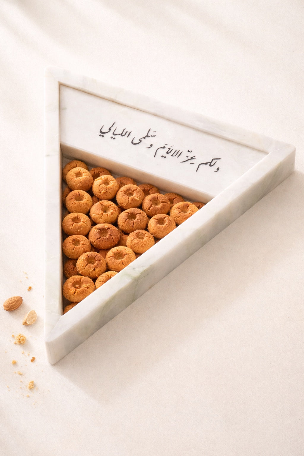 Onyx Triangle Marble Tray