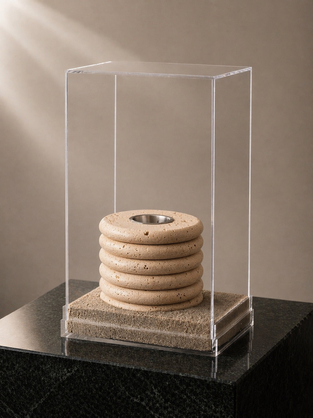 Beige Marble Mubkhar Gift Box