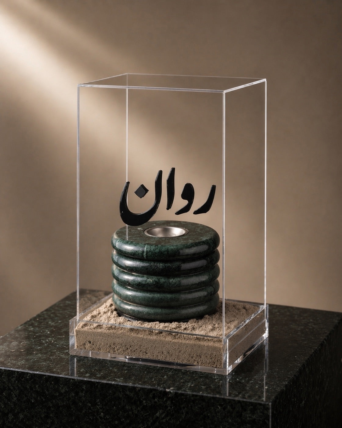 Green Marble Mubkhar Gift Box