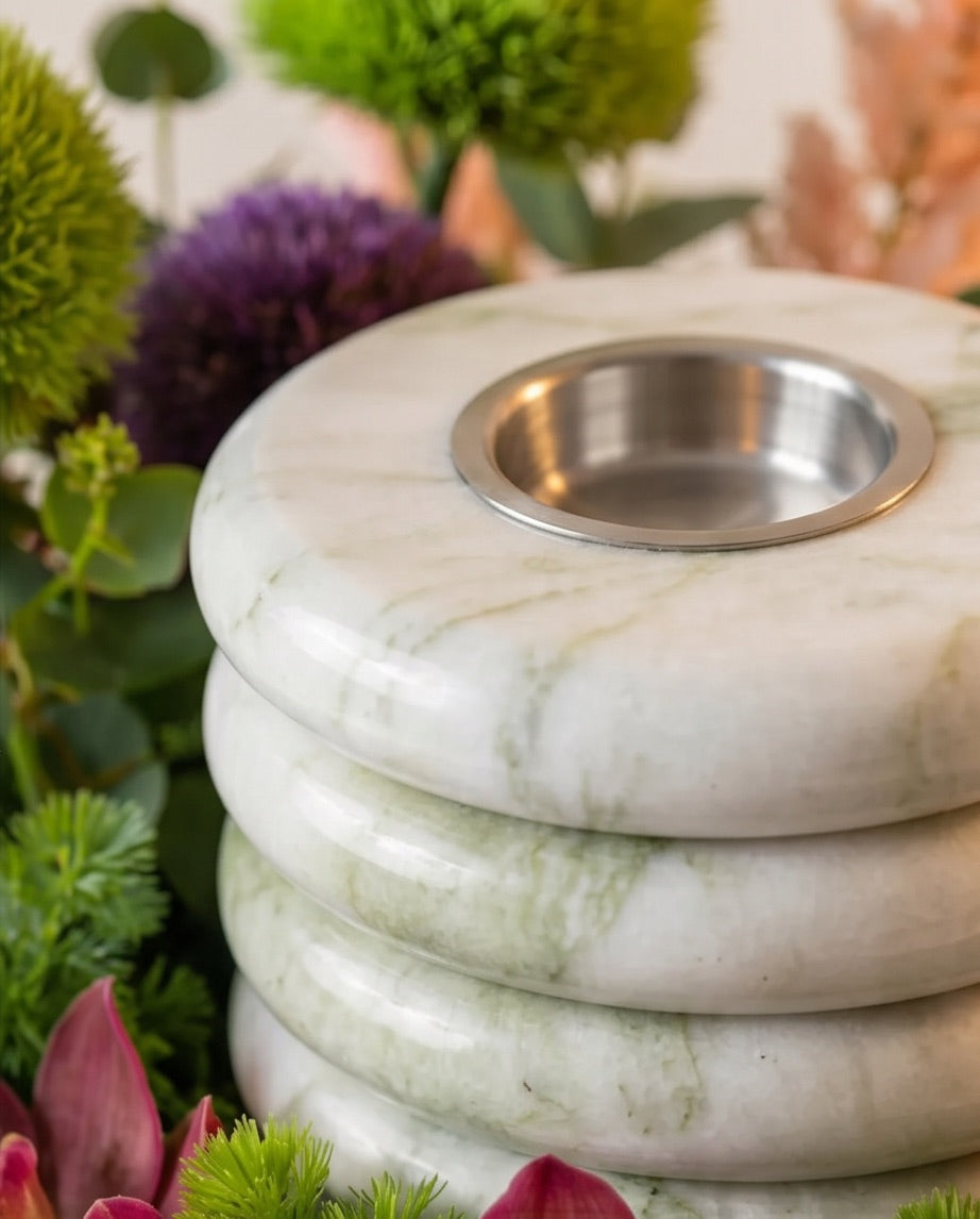 Marble Mubkhar Flower tray I