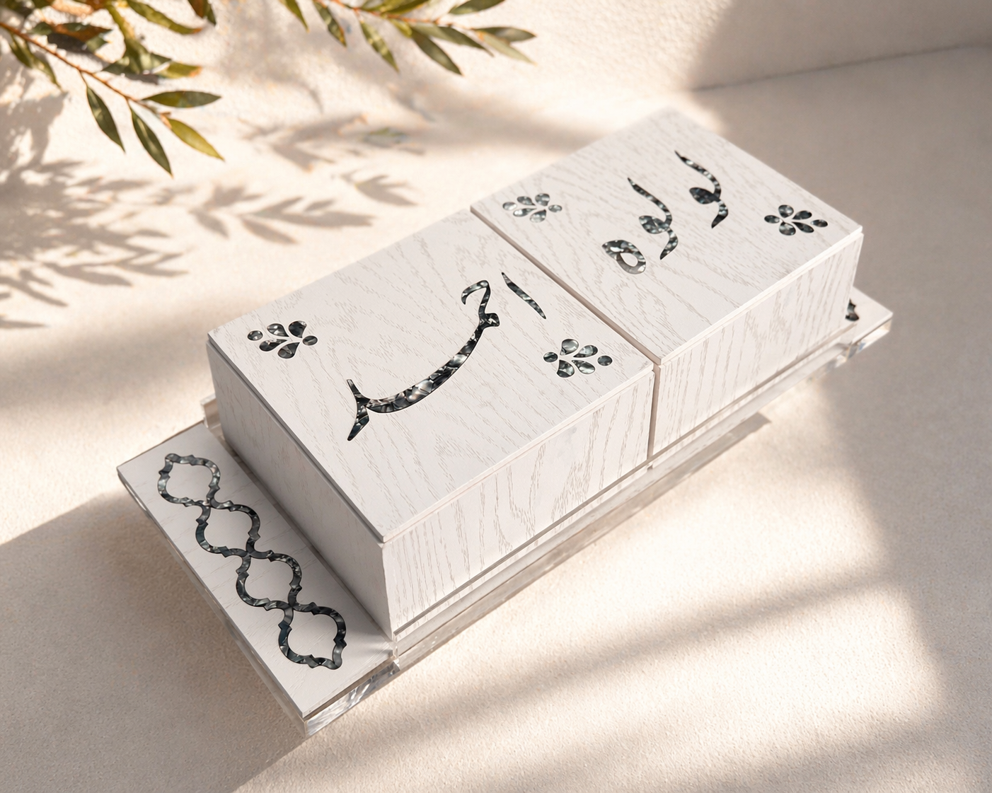 White Jewelry Box Set