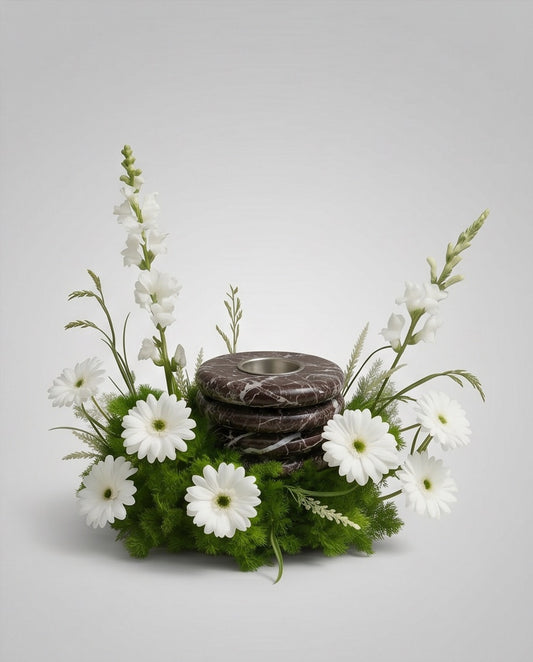 Marble Mubkhar Flower tray IV