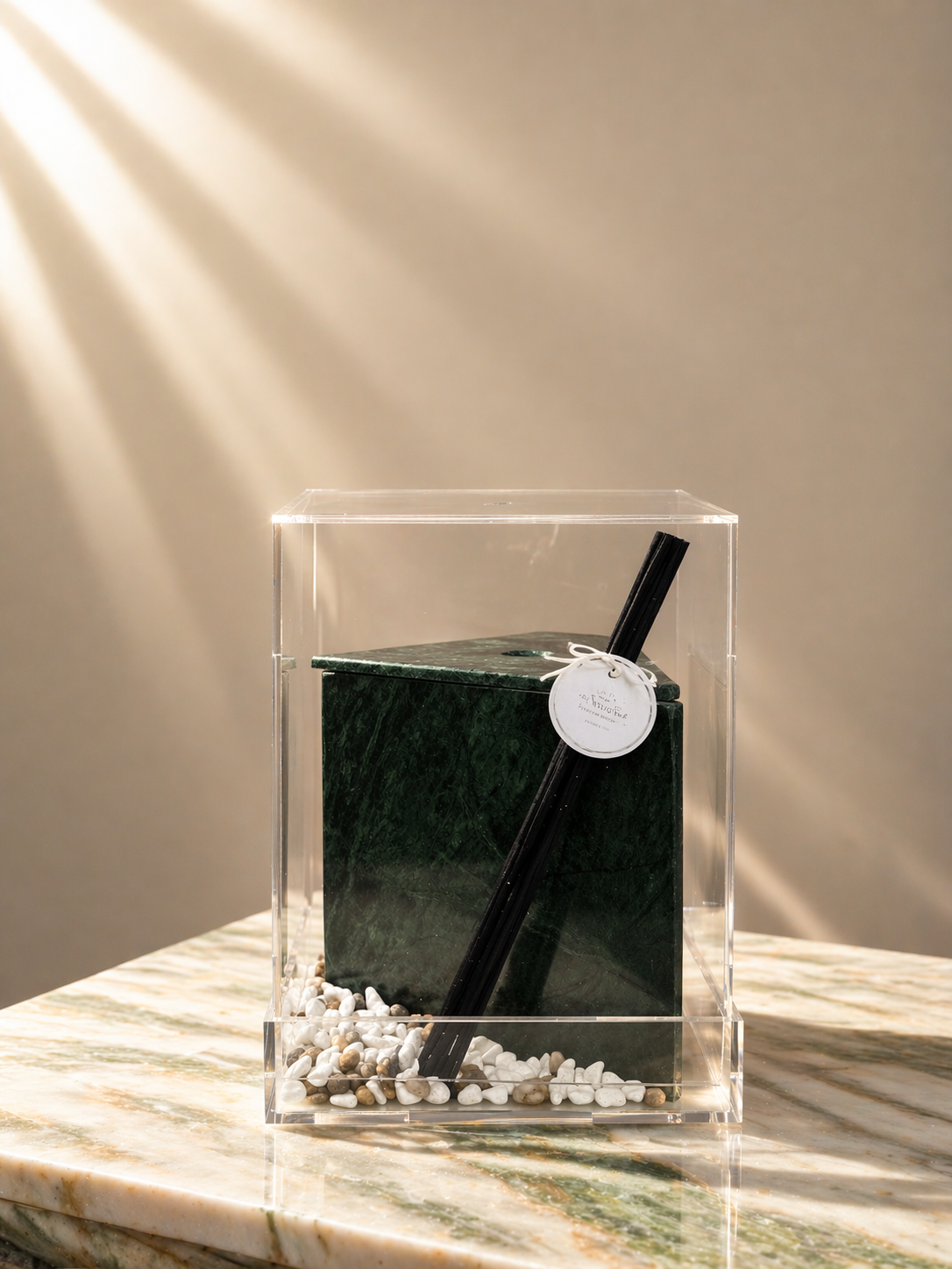 Green Triangle Marble Diffuser Gift Box