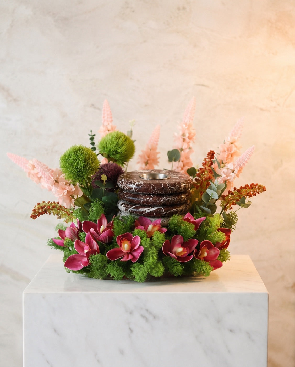 Marble Mubkhar Flower tray I