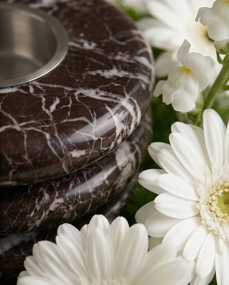 Marble Mubkhar Flower tray IV