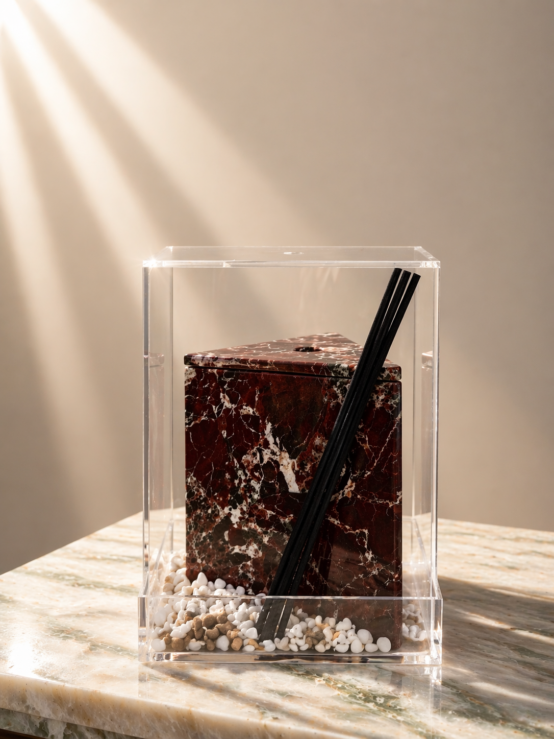 Red Triangle Marble Diffuser Gift Box