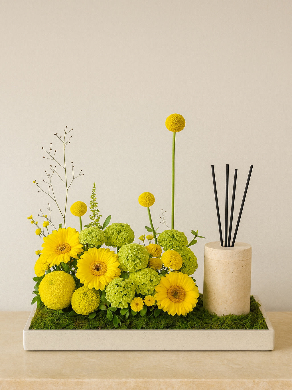 Yellow flower Diffuser tray 🌻