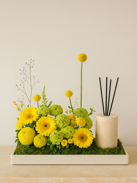 Yellow flower Diffuser tray 🌻