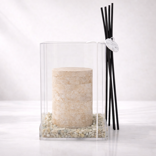 Beige Marble Diffuser Gift Box